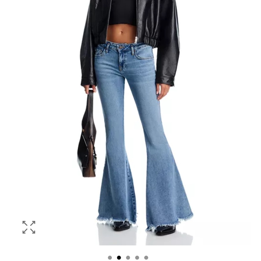 Free People Blue Flare Jeans